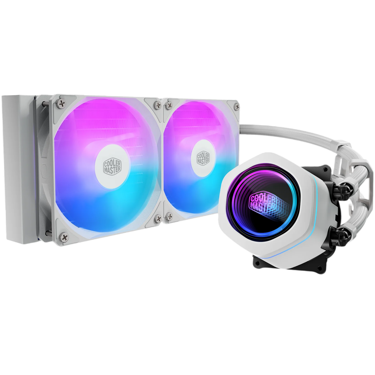 Système de refroidissement liquide Cooler Master MasterLiquid Core Nex 240 White (MLX-D24M-A18PA-RW)