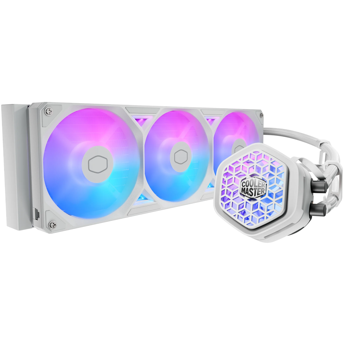 Système de refroidissement liquide Cooler Master MasterLiquid Atmos II VRM Fan 360 White (MLX-D36M-A25SZ-VW)