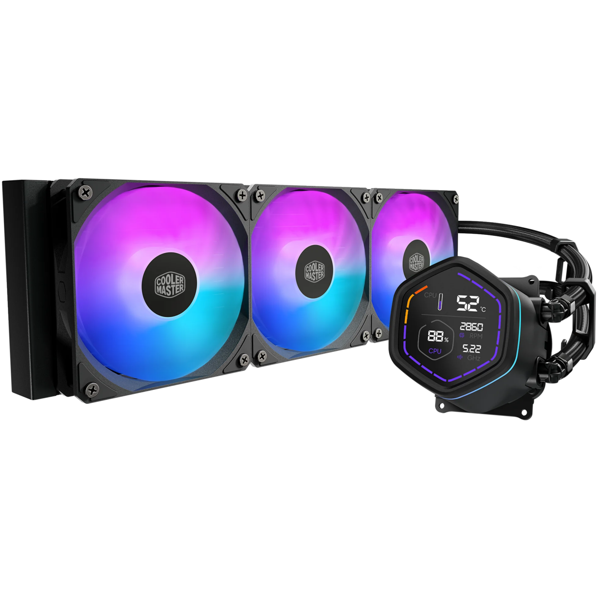 Système de refroidissement liquide Cooler Master MasterLiquid Core Nex Digital 360 Black (MLX-D36M-A18PA-RD​​​)