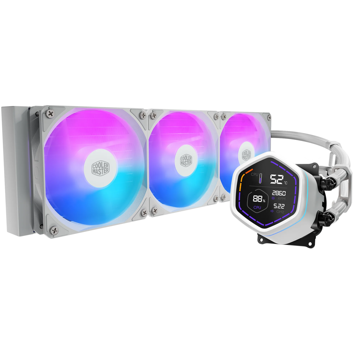 Système de refroidissement liquide Cooler Master MasterLiquid Core Nex Digital 360 White (MLX-D36M-A18PW-RD​​​​)