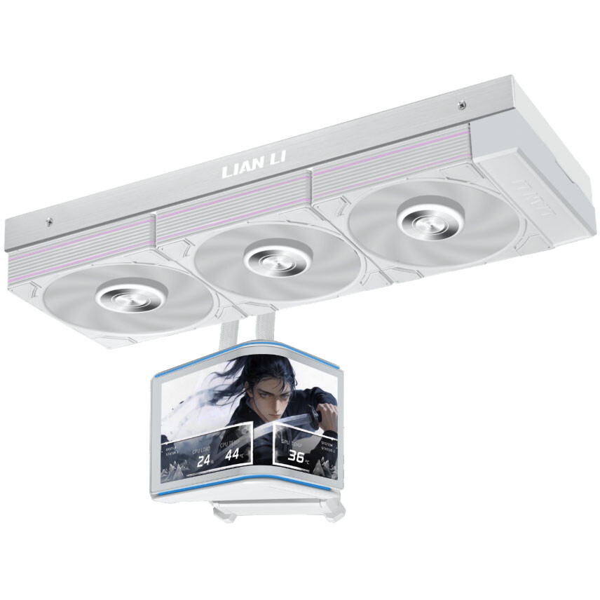 Système de refroidissement liquide Lian Li HydroShift II OLED Curved 360P28 White - G89.GHS2OLDC36PW.R0
