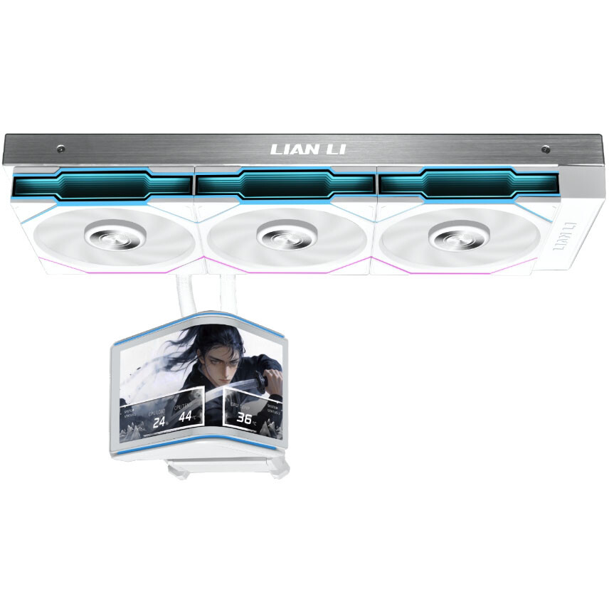 Système de refroidissement liquide Lian Li HydroShift II OLED Curved 360TL White - G89.GHS2OLDC36TW.00 - photo 2