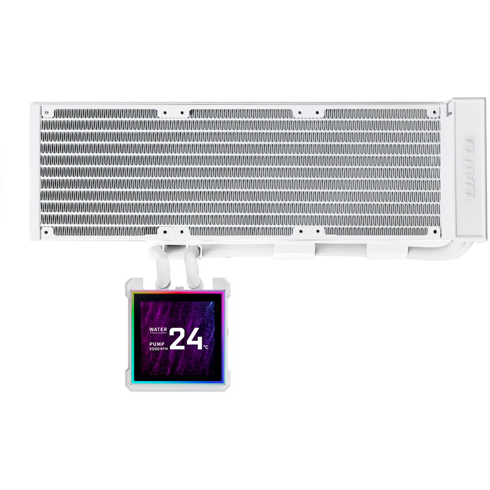 Système de refroidissement liquide Lian Li HydroShift II LCD-S 360N White - G89.GHS2LCDS36NW.00 - photo 2
