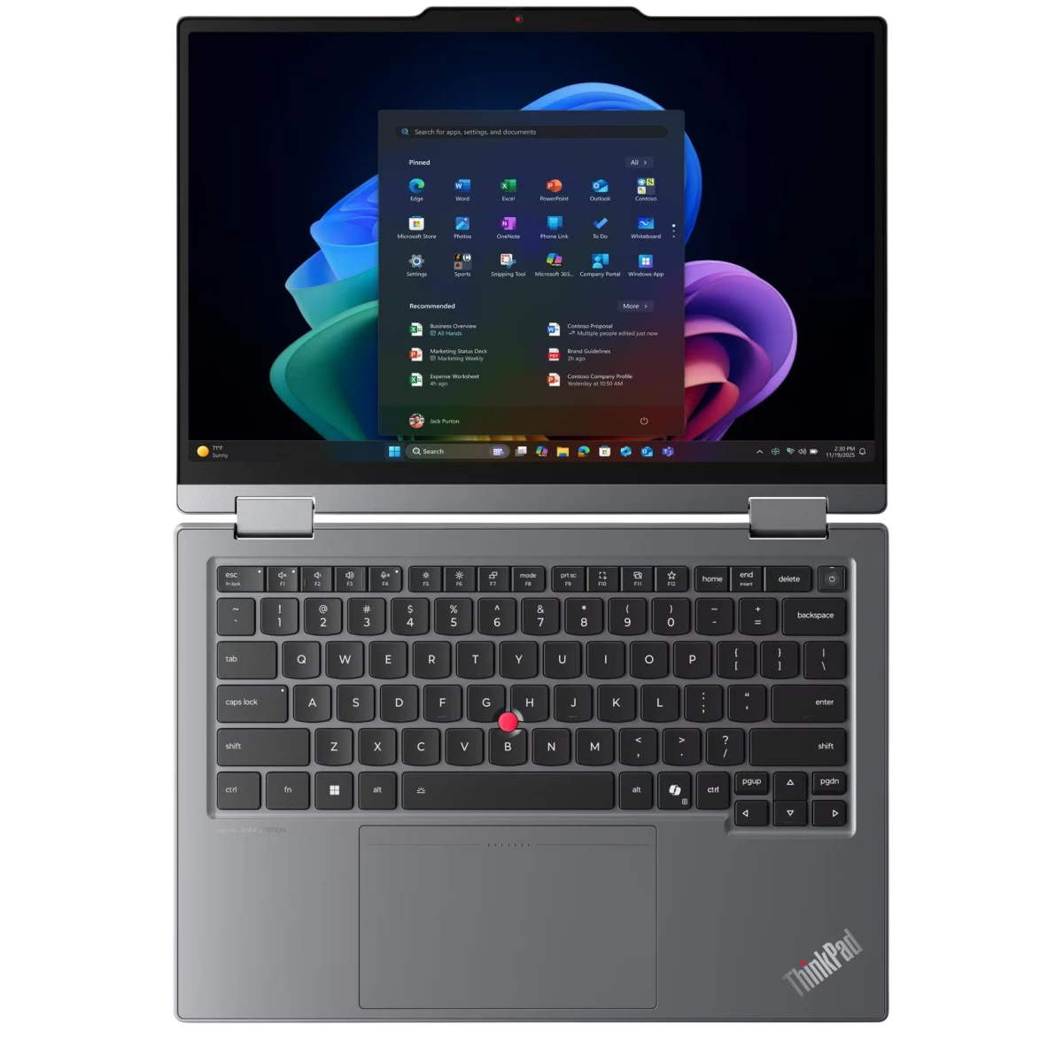 Ordinateur portable Lenovo ThinkPad X1 2-in-1 Gen 11 Aura Edition (21V9001DFR) - photo 6