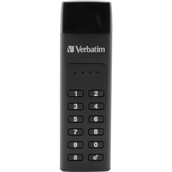 USB Flash Drive 128GB Verbatim Keypad Secure Black (49432) - photo 2