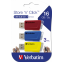 USB Flash Drive 16GB Verbatim Store 'n' Click Red/Blue/Yellow (49306) (3 Pcs)