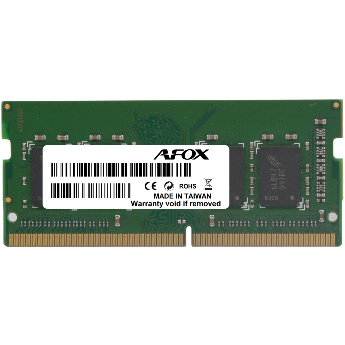 Mémoire vive 8GB DDR-III 1600MHz AFOX SO-DIMM (AFSD38BK1L)