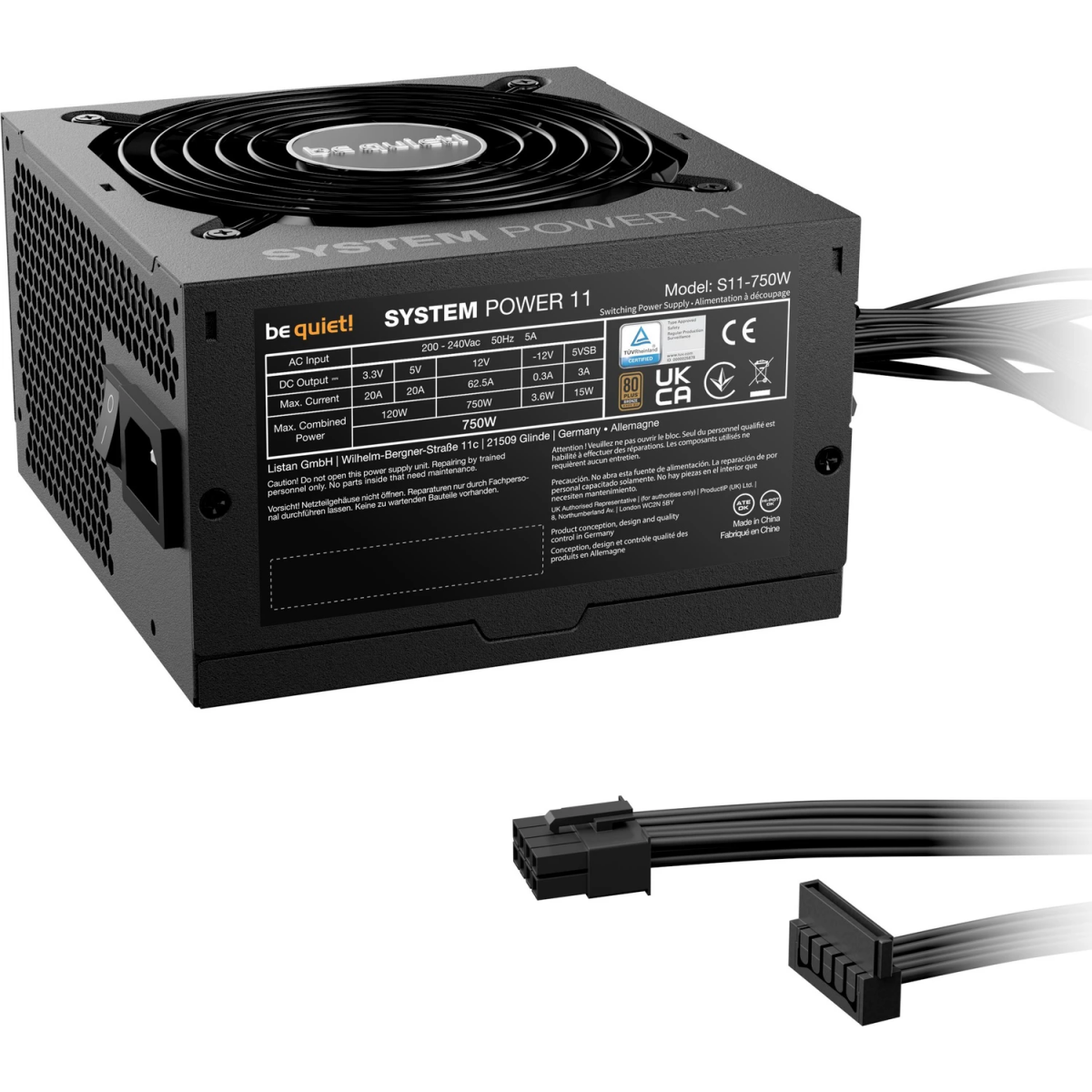 Alimentation électrique 750W Be Quiet System Power 11 - BP012EU - photo 2