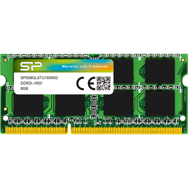 Mémoire vive 8GB DDR-III 1600MHz Silicon Power SO-DIMM (SP008GLSTU160N02)