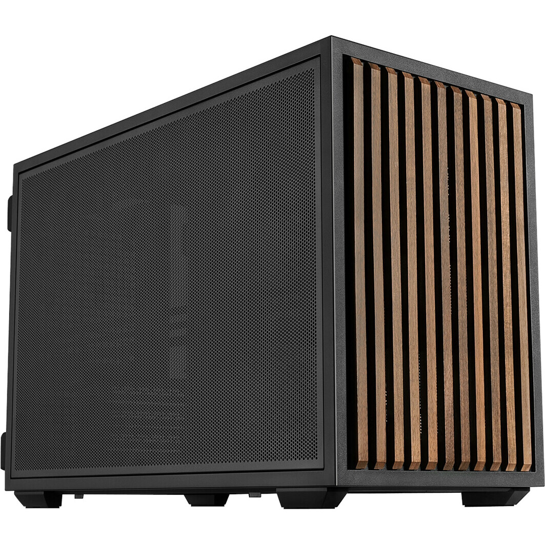 Boîtier Lian Li B4-mATX Wood Black - G99.B4X-WD.00