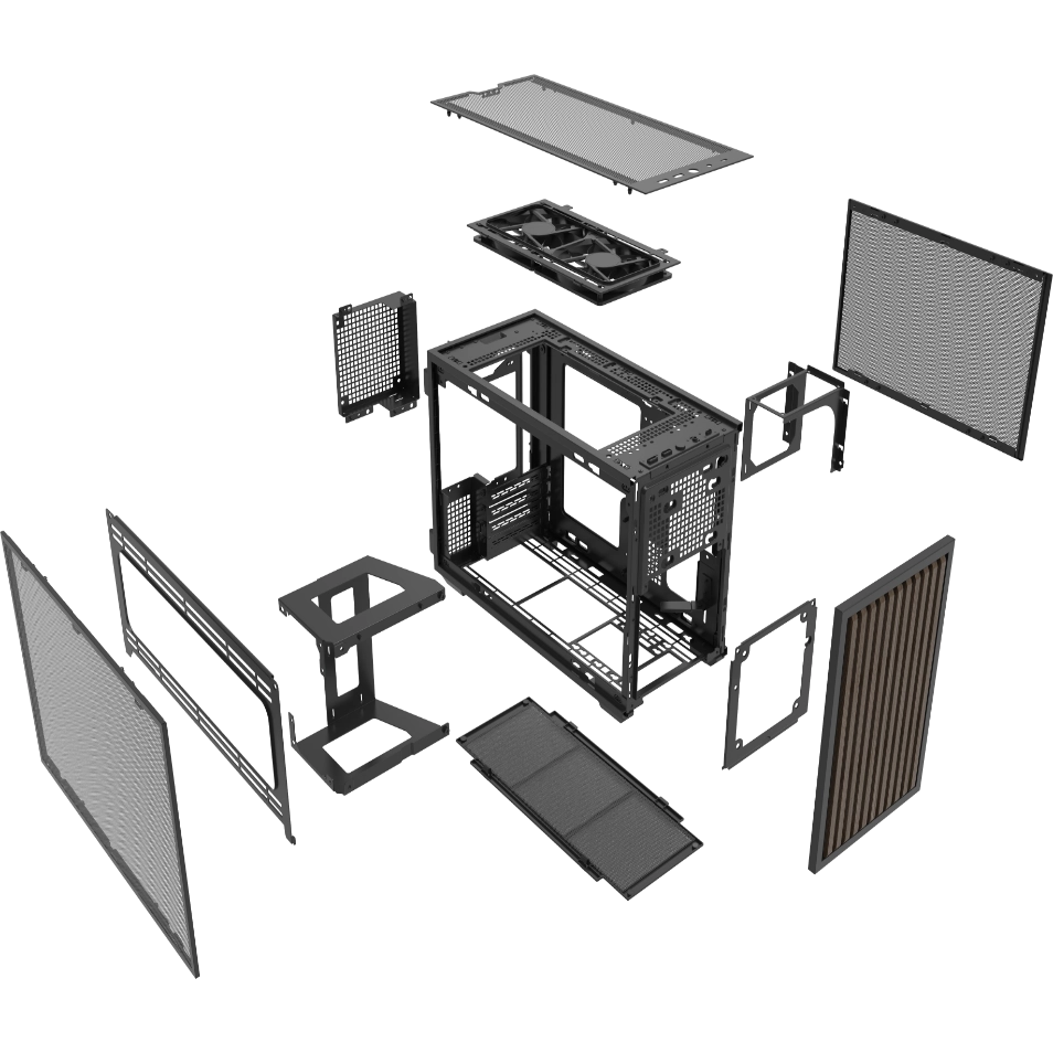Boîtier Lian Li B4-mATX Wood Black - G99.B4X-WD.00 - photo 10