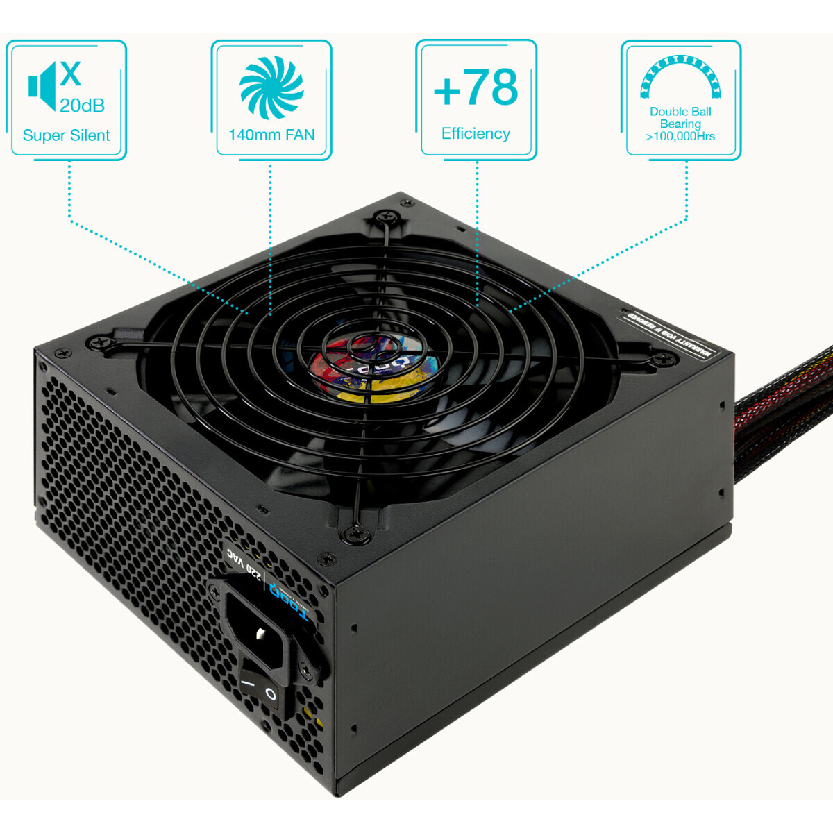 Alimentation électrique 750W TooQ Apolo (TQAPOLO-750SP) - photo 2