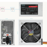Alimentation électrique 500W TooQ Ecopower II INT (TQEP-500S-INT)