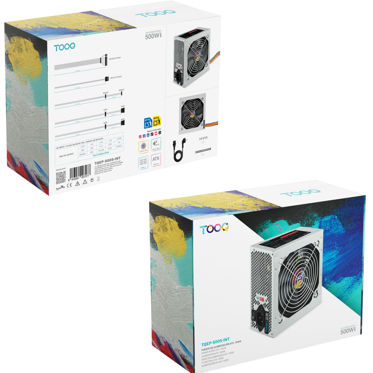 Alimentation électrique 500W TooQ Ecopower II INT (TQEP-500S-INT) - photo 3