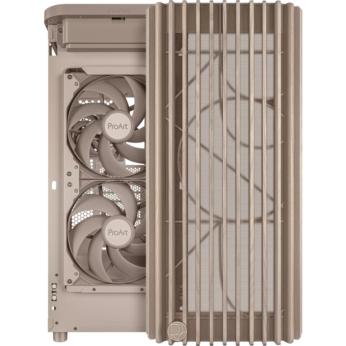 Boîtier ASUS ProArt PA401 Wood Edition Mesh Panel Beige - 90DC00M7-B39000 - photo 7