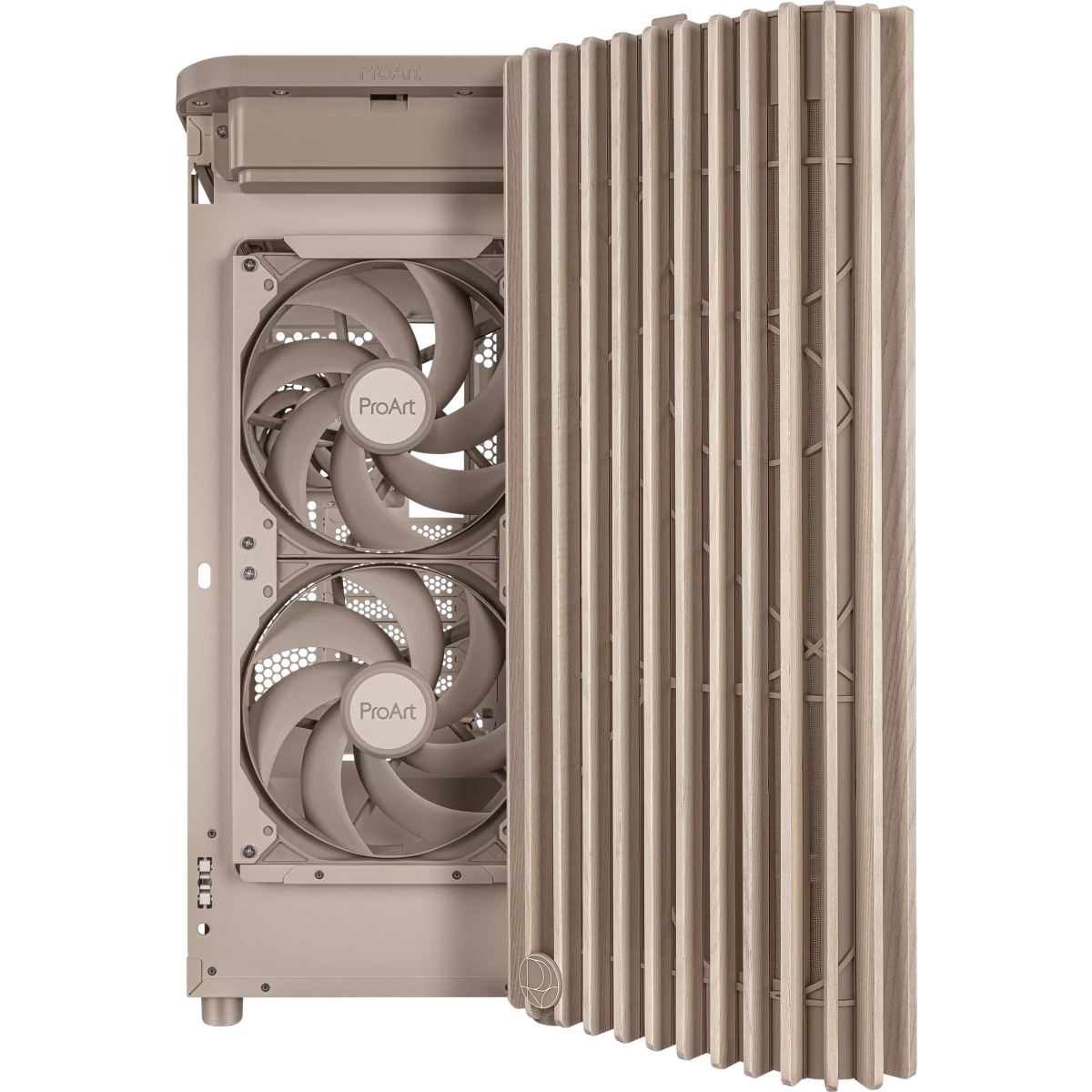 Boîtier ASUS ProArt PA401 Wood Edition Mesh Panel Beige - 90DC00M7-B39000 - photo 8