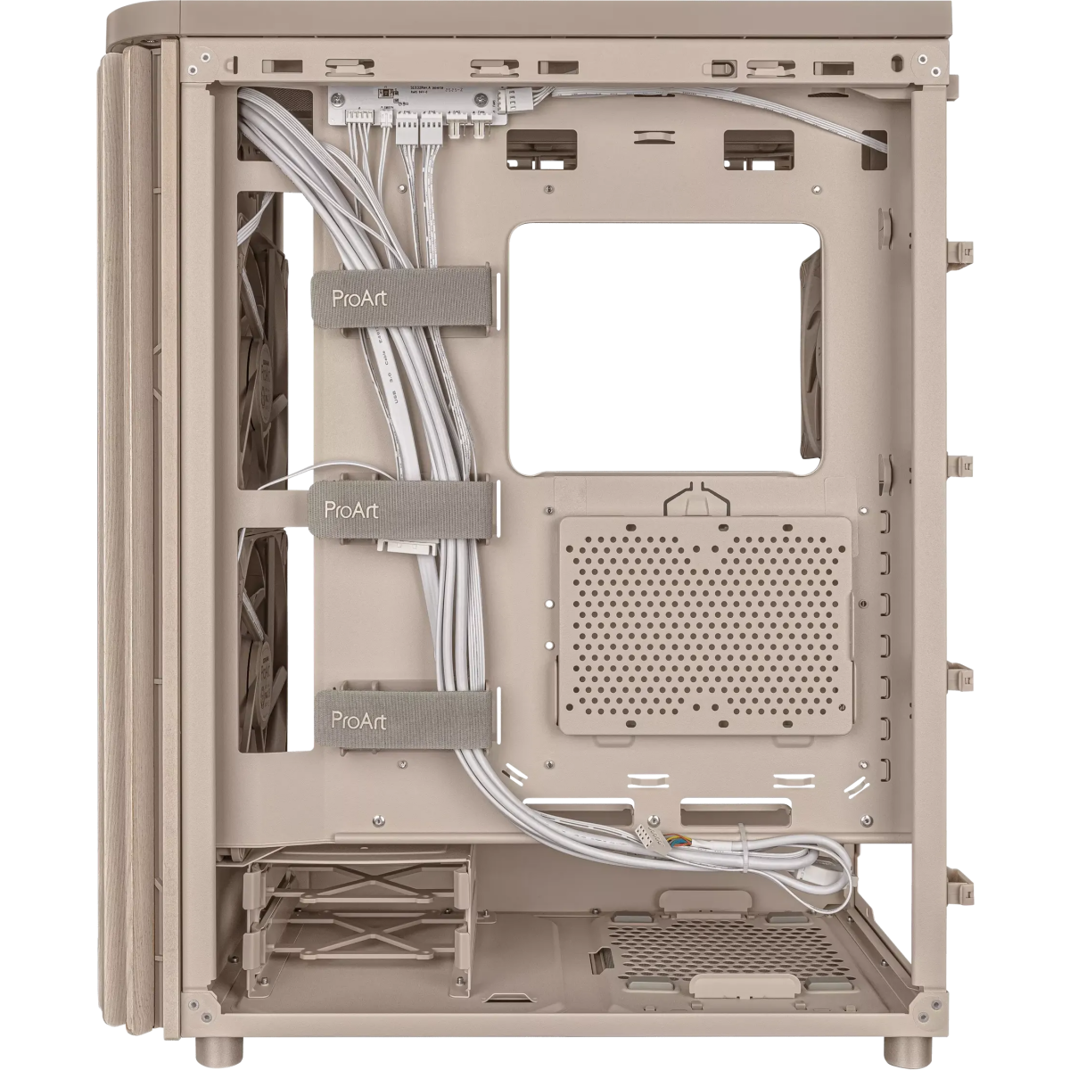 Boîtier ASUS ProArt PA401 Wood Edition Mesh Panel Beige - 90DC00M7-B39000 - photo 9