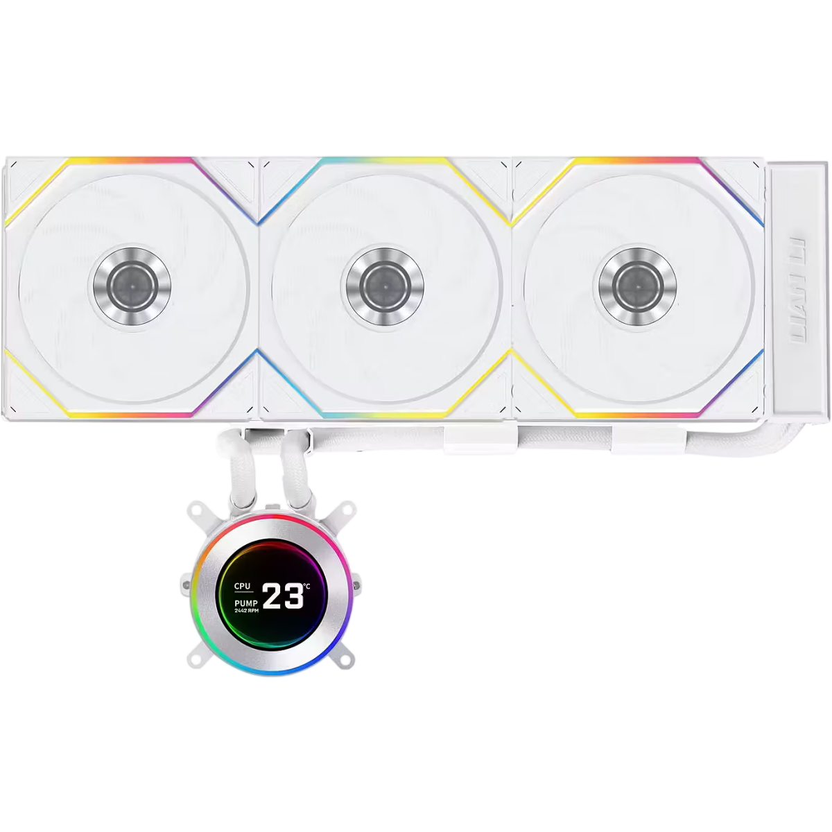 Système de refroidissement liquide Lian Li HydroShift II LCD-C 360TL Flex White - G89.GHS2LCD36TFW.00