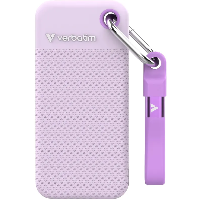 Disque dur externe SSD 2TB Verbatim Pocket White/Purple (32323)