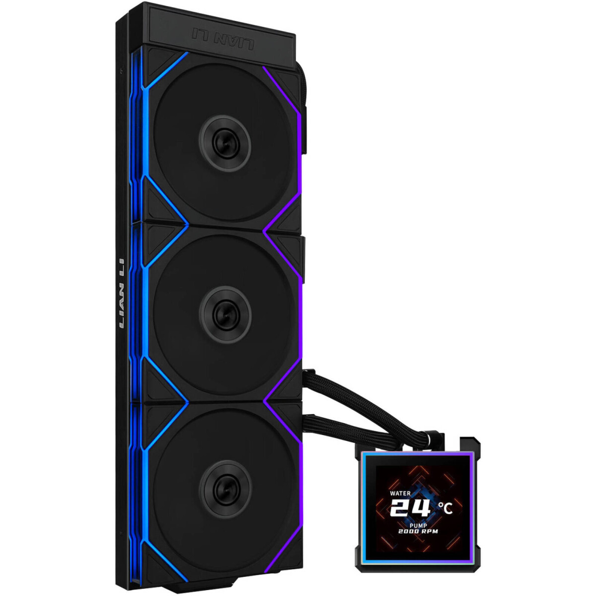 Système de refroidissement liquide Lian Li HydroShift II LCD-S 360TL Flex Black - G89.GHS2LCDS36TFB.00 - photo 3