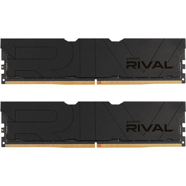 Mémoire vive 16GB DDR4 3600MHz GOODRAM RIVAL DEEP BLACK (GGDKD4-36VL18S/16GDC) (2x8GB KIT)