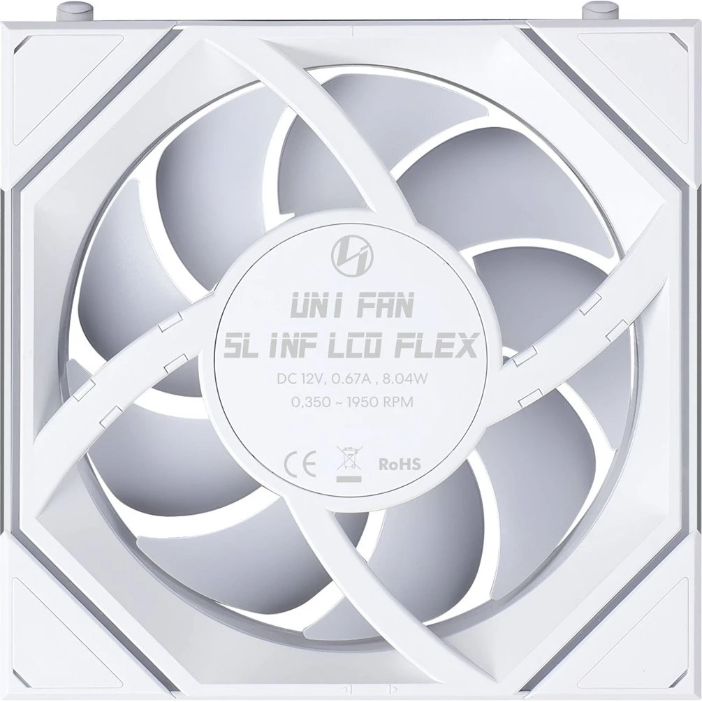 Ventilateur pour boîtier Lian Li UNI Fan SL Infinity LCD Flex Reverse 120 White (3 pcs) - G9F.12RSLIND1F3W.00 - photo 6