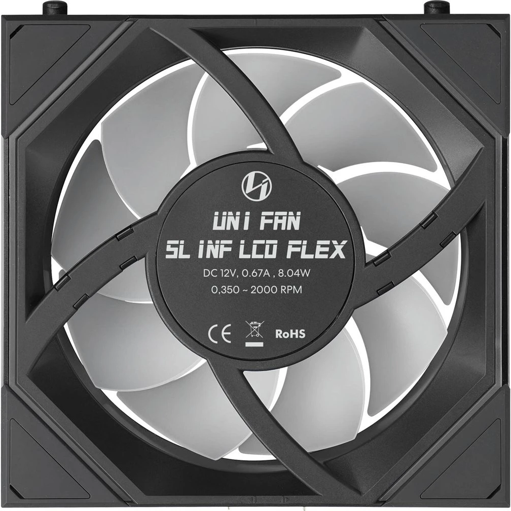 Ventilateur pour boîtier Lian Li UNI Fan SL Infinity LCD Flex Reverse 120 Black - G9F.12RSLIND1F1B.00 - photo 6