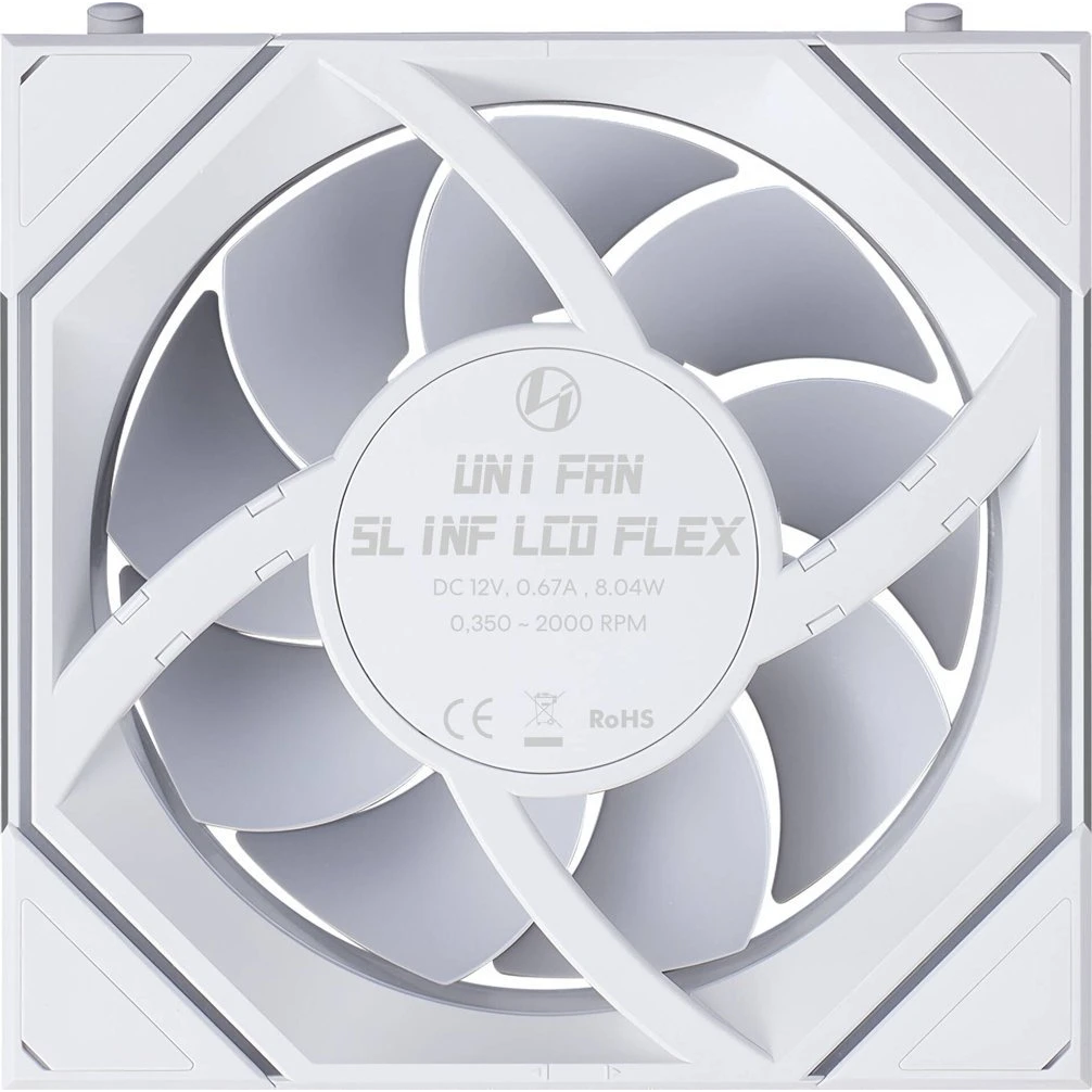 Ventilateur pour boîtier Lian Li UNI Fan SL Infinity LCD Flex 120 White (3 pcs) - G9F.12SLIND1F3W.00 - photo 6