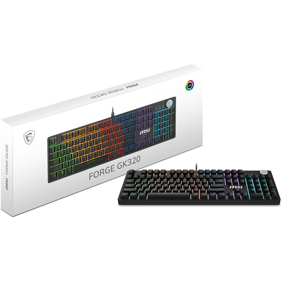 Clavier MSI FORGE GK320 Black - FORGE GK320 RED FR - photo 5