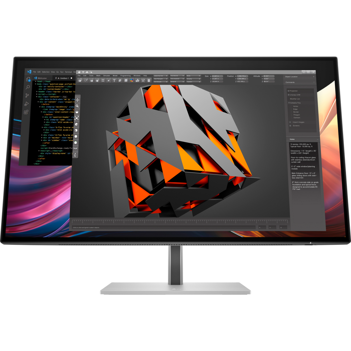 Moniteur HP 27" 727pq Series 7 Pro (8J4D8UT)