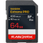 Carte mémoire 64GB SD SanDisk Extreme Pro (SDSDXXU-064G-GSCIN)