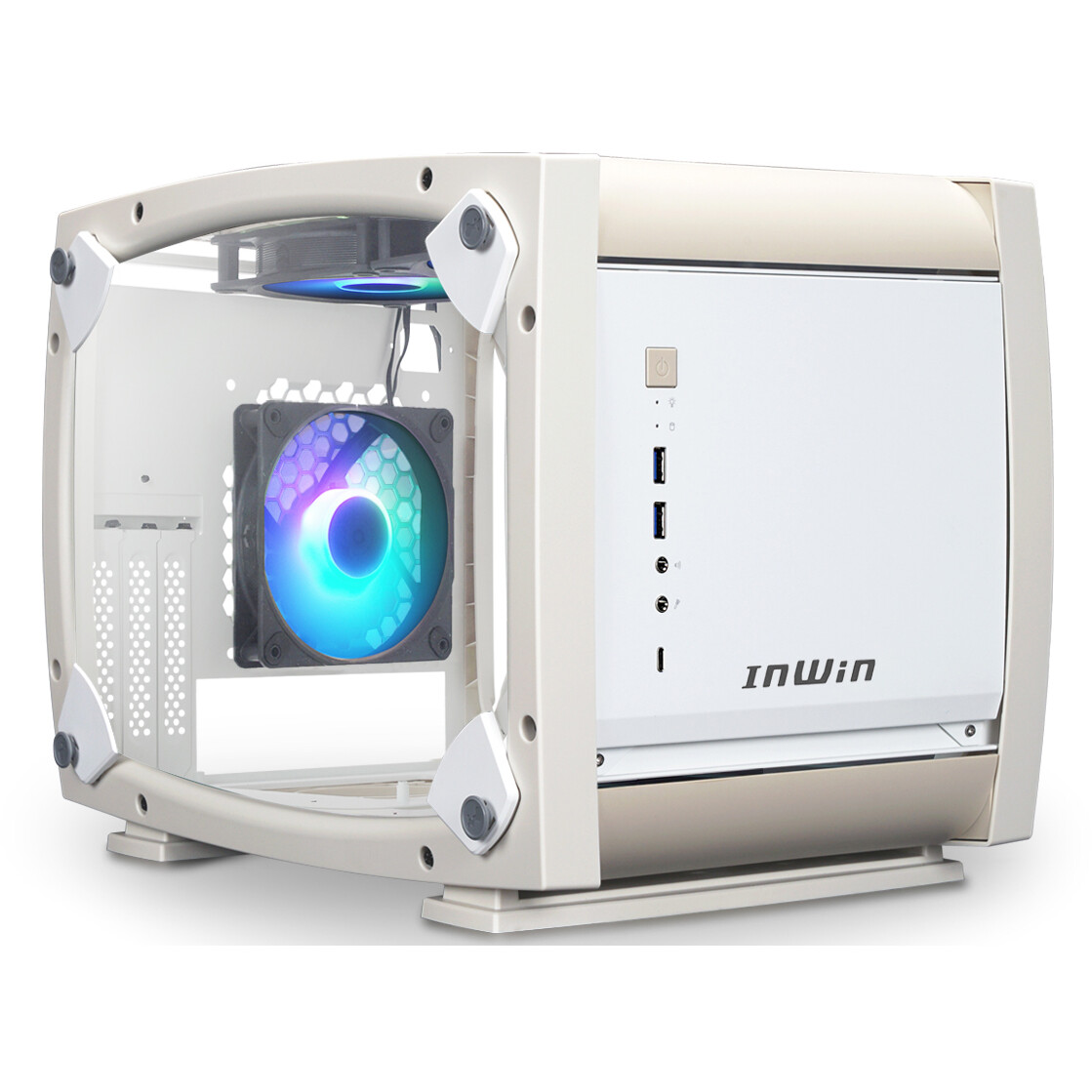 Boîtier InWin Explorer Bone White - IW-CS-EXPLORER-BWHI