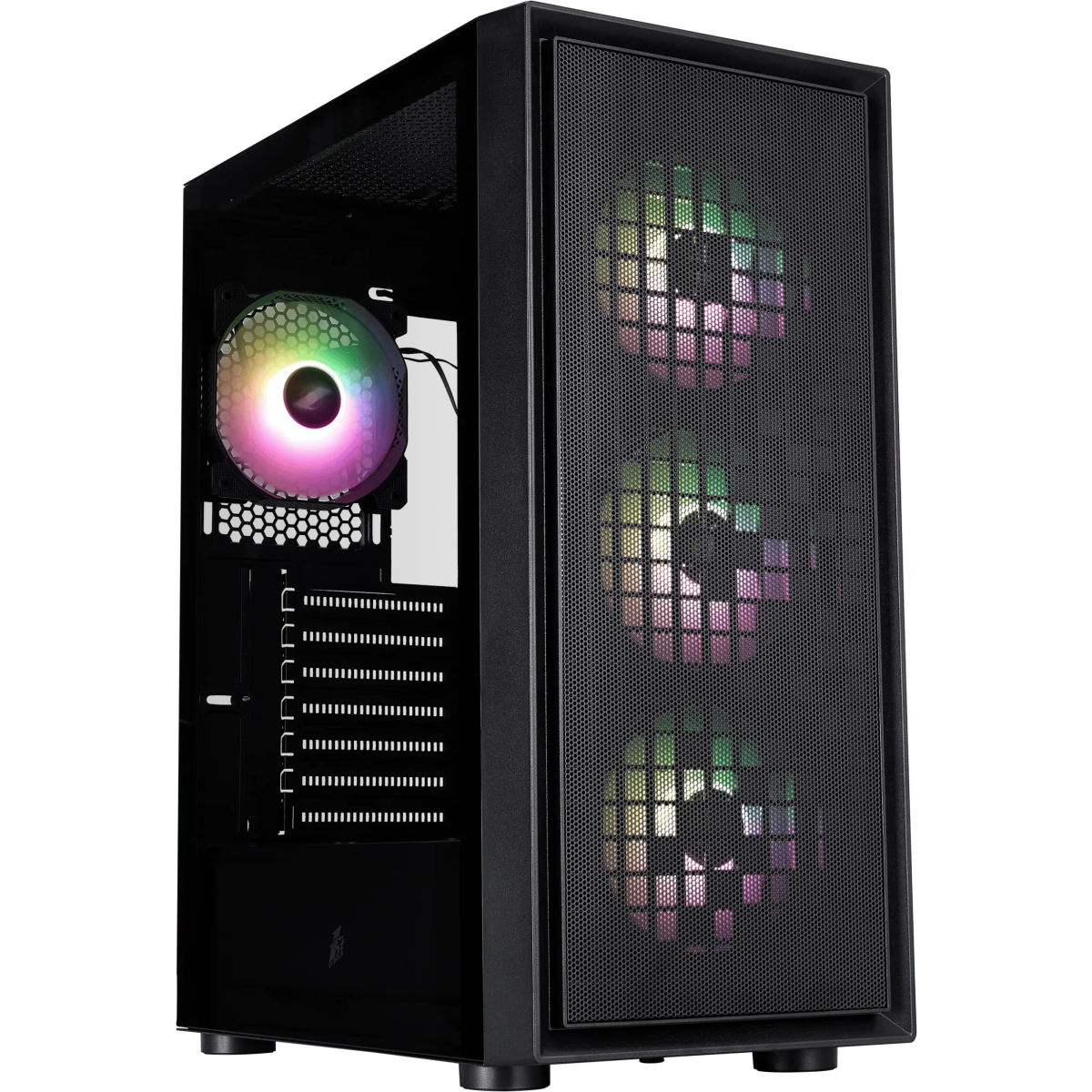 Boîtier 1STPLAYER GO6 ARGB Black (Go6-BK-4FS7)