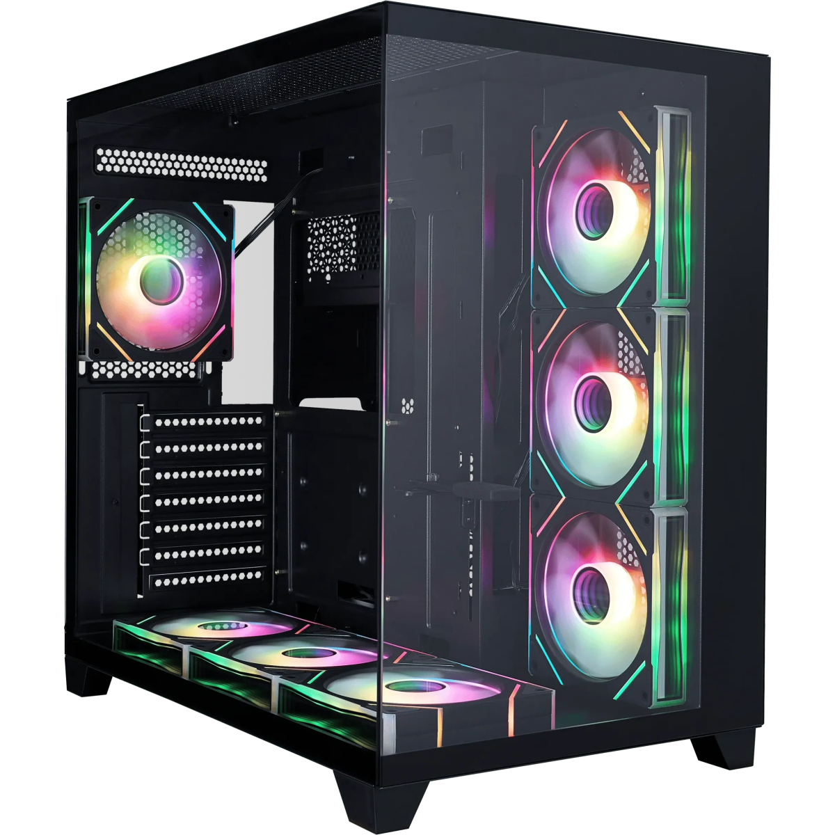 Boîtier 1STPLAYER MEGAVIEW MV8-TP ARGB Black (MV8-TP-BK-3F7R-1F7)