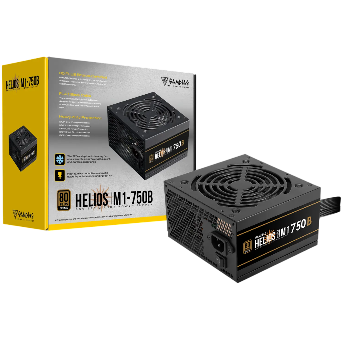 Alimentation électrique 750W GAMDIAS HELIOS M1-750B - 16214-03800-10000-G - photo 8