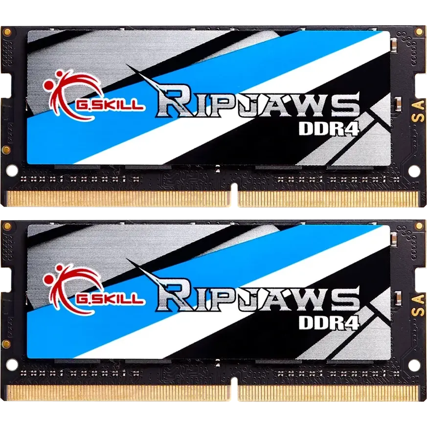 Mémoire vive 32GB DDR4 2400MHz G.Skill Ripjaws SO-DIMM (F4-2400C16D-32GRS) (2x16GB KIT)