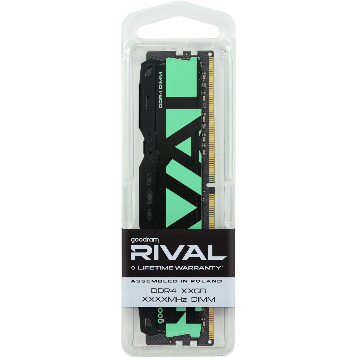 Mémoire vive 8GB DDR4 3200MHz GOODRAM RIVAL RADIANT GREEN (GGRGD4-32L16SA/8G) - photo 4