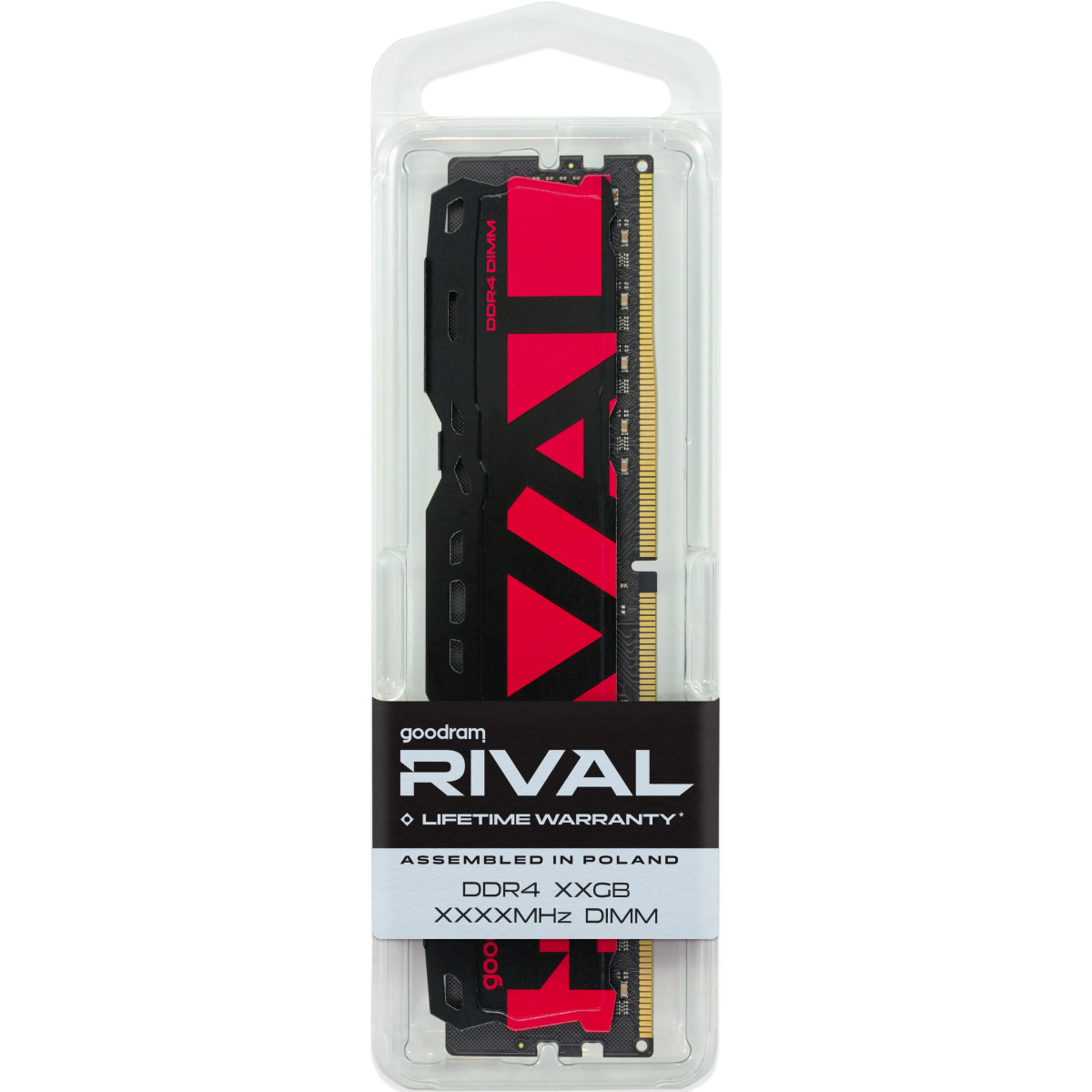 Mémoire vive 8GB DDR4 3200MHz GOODRAM RIVAL RADIANT RED (GGRRD4-32L16SA/8G) - photo 4