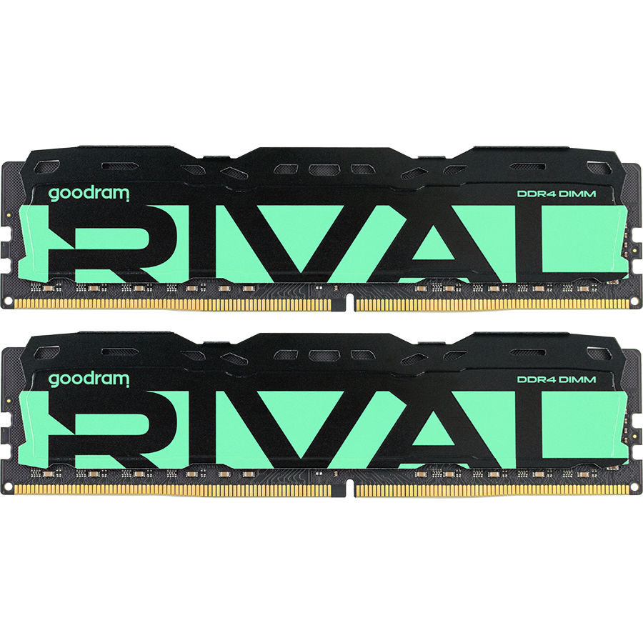 Mémoire vive 64GB DDR4 3200MHz GOODRAM RIVAL RADIANT GREEN (GGRGD4-32L18/64GDC) (2x32GB KIT)
