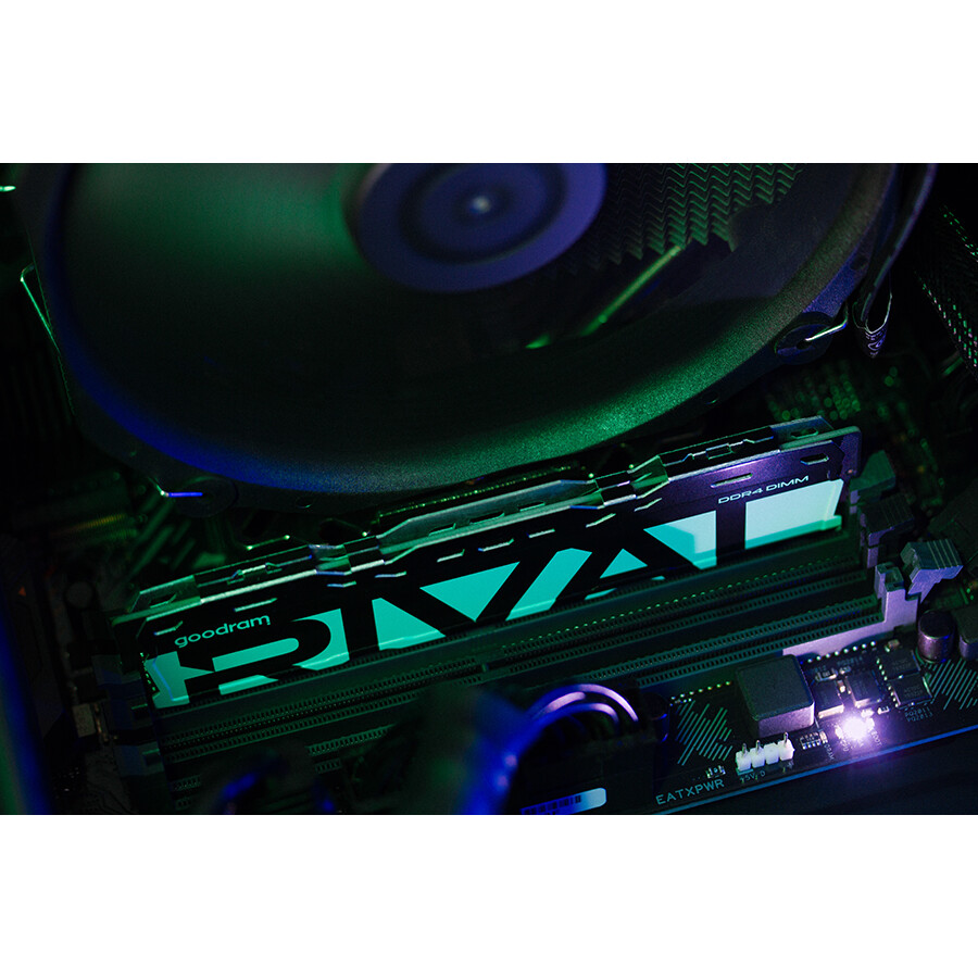 Mémoire vive 64GB DDR4 3200MHz GOODRAM RIVAL RADIANT GREEN (GGRGD4-32L18/64GDC) (2x32GB KIT) - photo 5