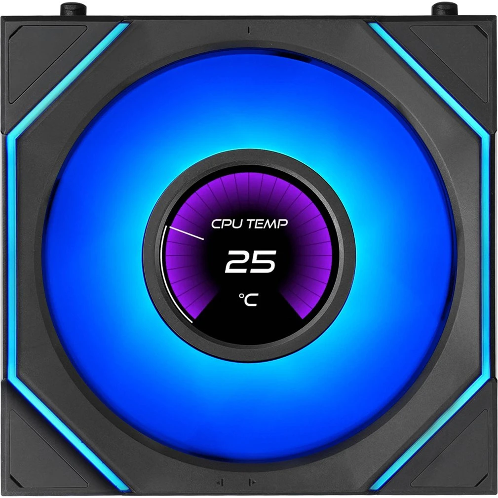Ventilateur pour boîtier Lian Li UNI Fan SL Infinity LCD Flex Reverse 120 Black (3 pcs) - G9F.12RSLIND1F3B.00 - photo 2