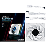 Ventilateur pour boîtier Lian Li UNI Fan TL LCD Flex 120 White (G9F.12TLLCD1F1W.00)
