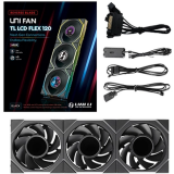 Ventilateur pour boîtier Lian Li UNI Fan TL LCD Flex Reverse 120 Black (3 pcs) (G9F.12RTLLCD1F3B.00)