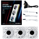 Ventilateur pour boîtier Lian Li UNI Fan TL LCD Flex Reverse 120 White (3 pcs) (G9F.12RTLLCD1F3W.00)