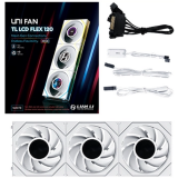 Ventilateur pour boîtier Lian Li UNI Fan TL LCD Flex 120 White (3 pcs) (G9F.12TLLCD1F3W.00)