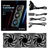Ventilateur pour boîtier Lian Li UNI Fan TL LCD Flex 120 Black (3 pcs) (G9F.12TLLCD1F3B.00)