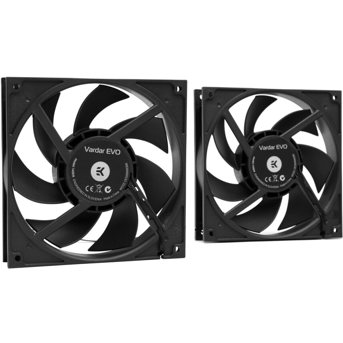 Вентилятор для радиатора СЖО EKWB EK-Vardar EVO 140ER BB - 3831109825860