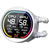 Système de refroidissement liquide Xigmatek LK Pro 240 Digital White (4711409545936)