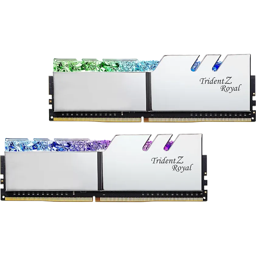 Mémoire vive 32GB DDR4 3200MHz G.Skill Trident Z Royal (F4-3200C16D-32GTRS) (2x16GB KIT)