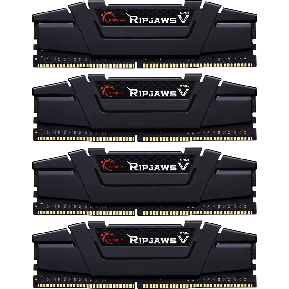 Mémoire vive 64GB DDR4 3600MHz G.Skill Ripjaws V (F4-3600C16Q-64GVKC) (4x16GB KIT)